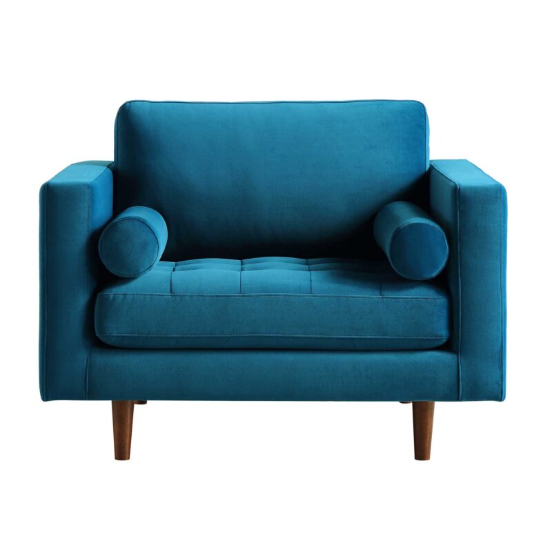 Henrietta Armchair, Teal Velvet - Image 5