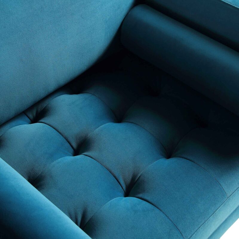 Henrietta Armchair, Teal Velvet - Image 11