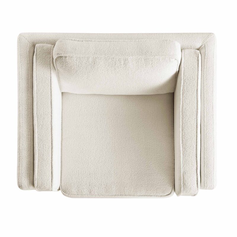 Dipley Beige Boucle Fabric Sofa, 1-Seater - Image 11