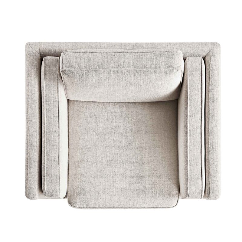 Dipley Oatmeal Fabric Sofa, 1-Seater - Image 10