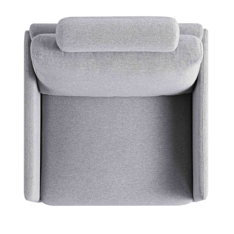 Timber Grey Marl Fabric Armchair - Image 7