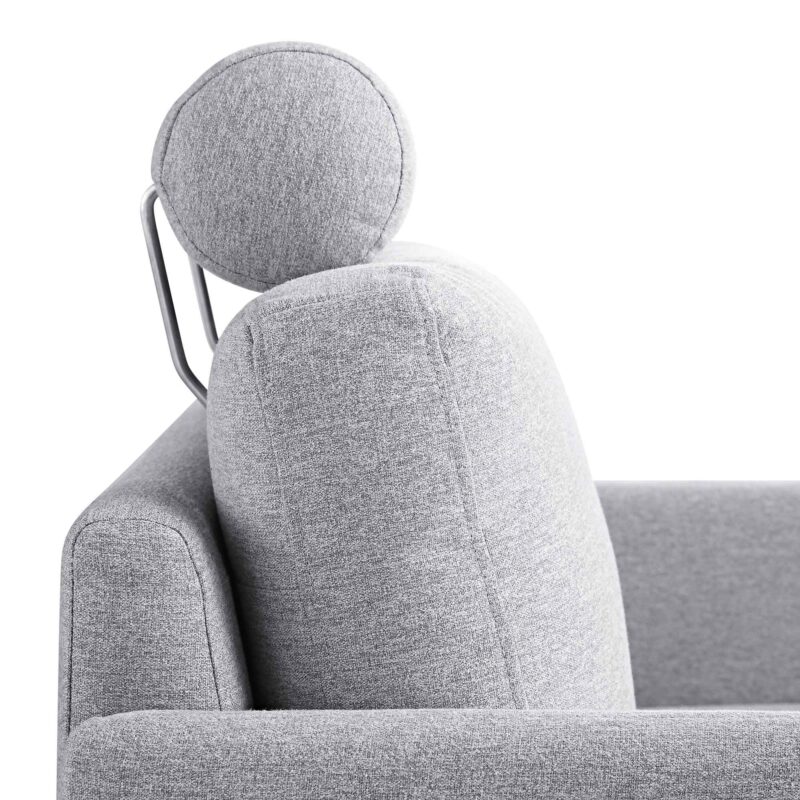 Timber Grey Marl Fabric Armchair - Image 11