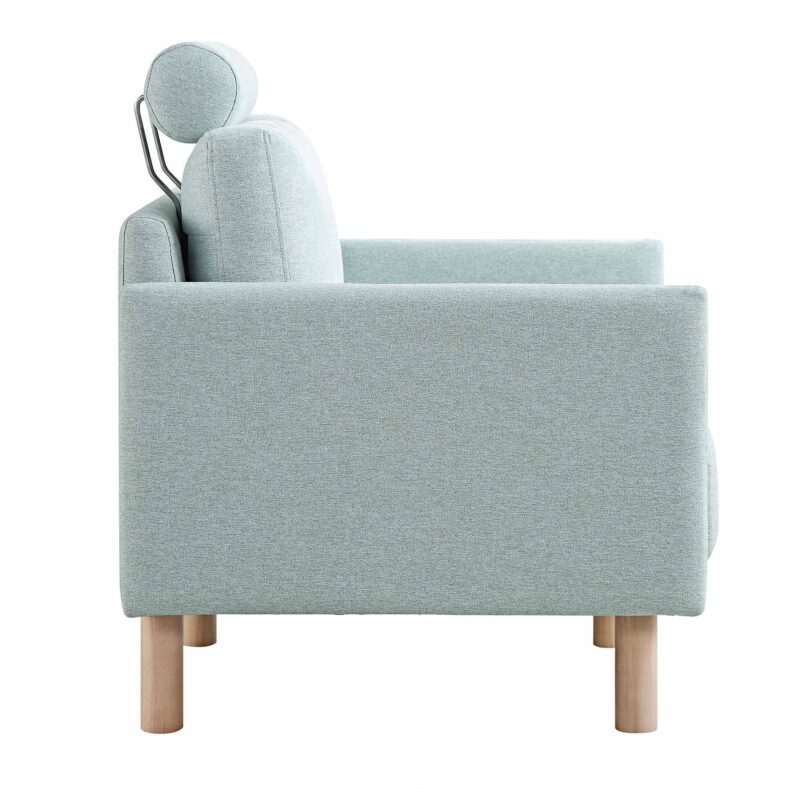 Timber Sage Green Fabric Armchair - Image 9