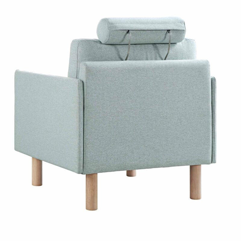 Timber Sage Green Fabric Armchair - Image 11