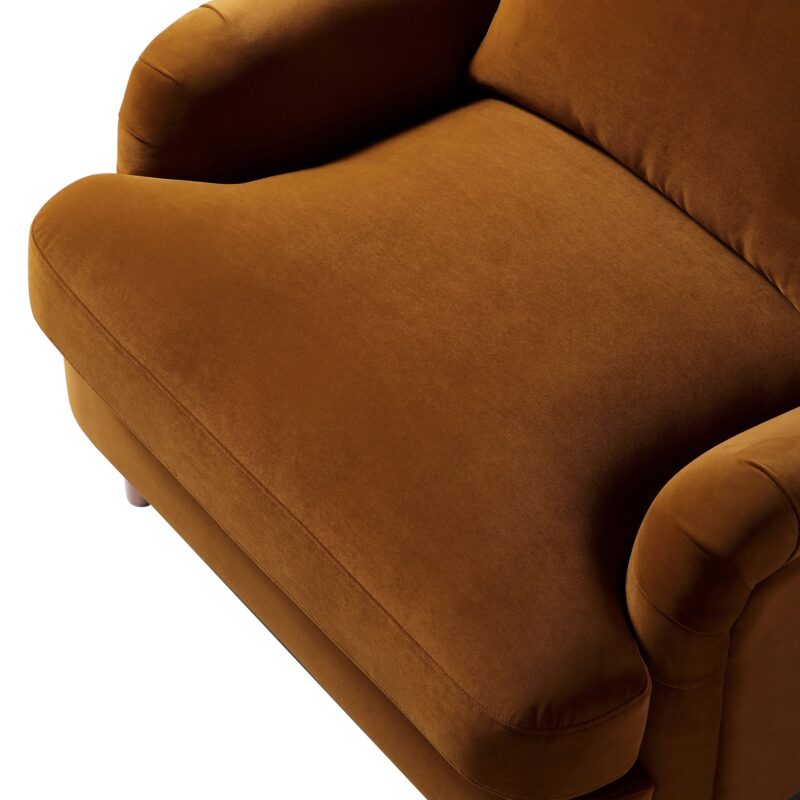 Daphnis Cinnamon Velvet Sofa, 1-Seater - Image 11