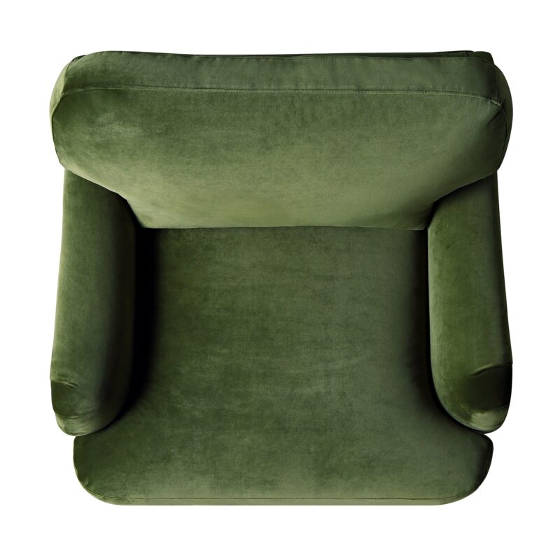 Daphnis Fern Green Velvet Sofa, 1-Seater - Image 10