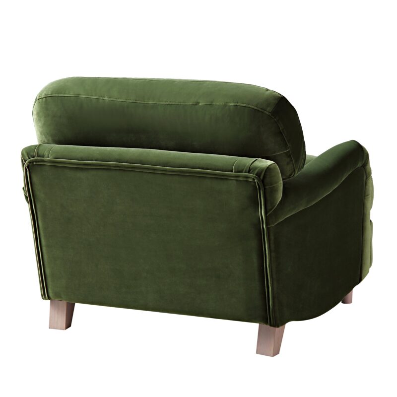 Daphnis Fern Green Velvet Sofa, 1-Seater - Image 11