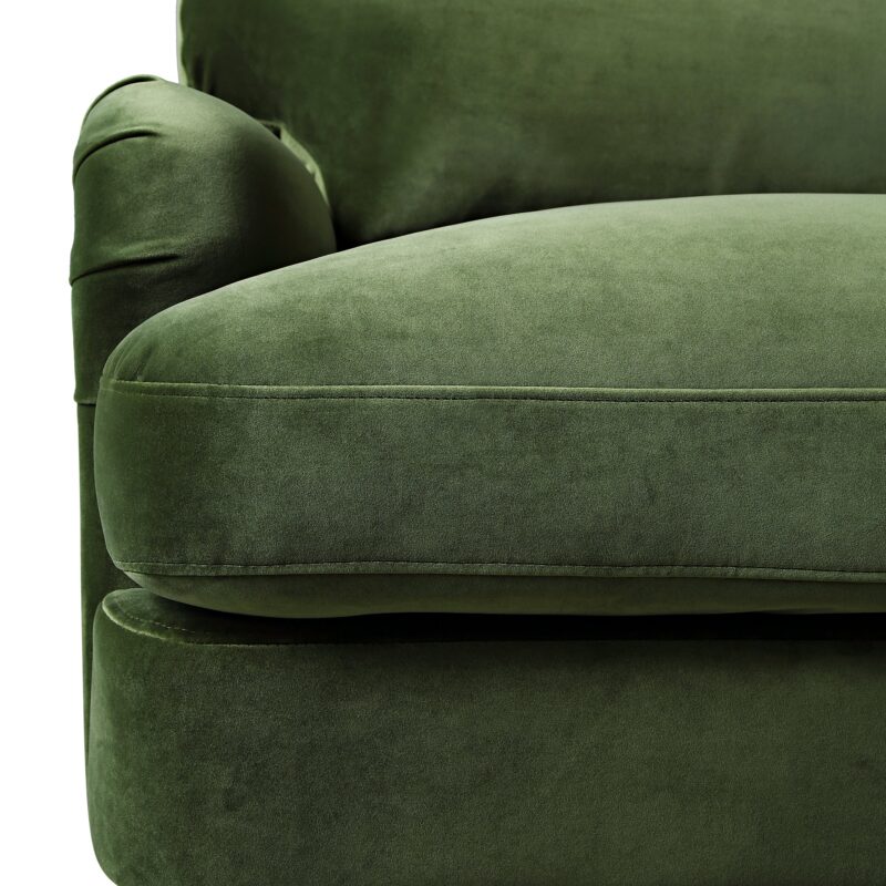 Daphnis Fern Green Velvet Sofa, 1-Seater - Image 14