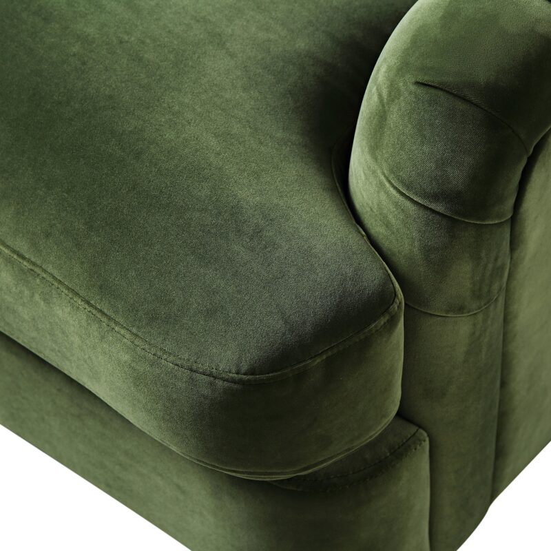 Daphnis Fern Green Velvet Sofa, 1-Seater - Image 15