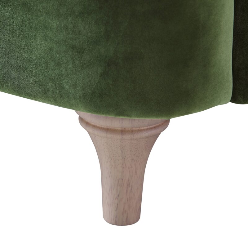 Daphnis Fern Green Velvet Sofa, 1-Seater - Image 16
