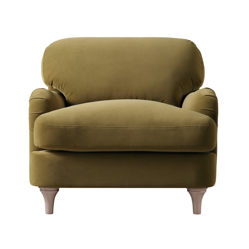 Daphnis Fudge Velvet Sofa, 1-Seater - Image 4