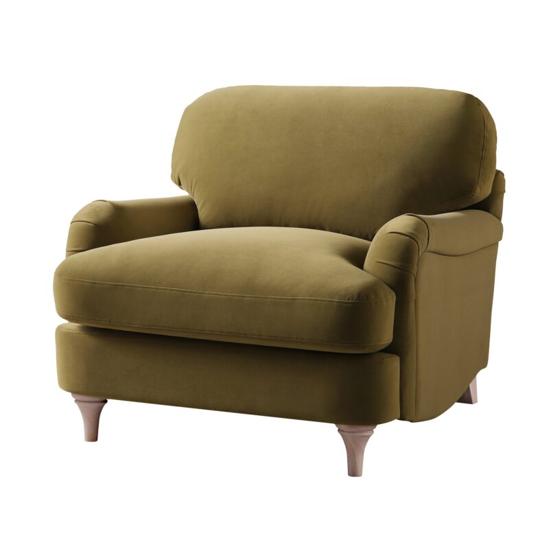 Daphnis Fudge Velvet Sofa, 1-Seater - Image 5