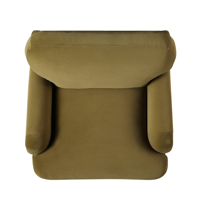 Daphnis Fudge Velvet Sofa, 1-Seater - Image 8