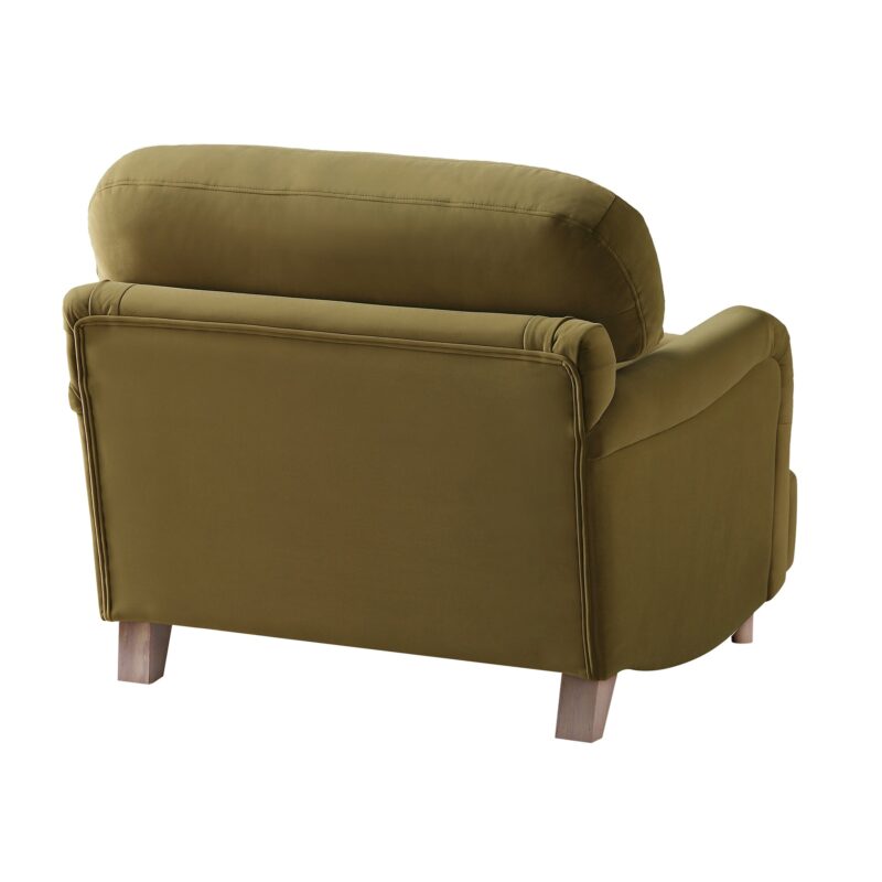 Daphnis Fudge Velvet Sofa, 1-Seater - Image 9