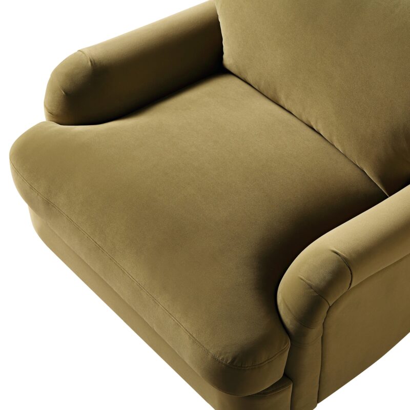 Daphnis Fudge Velvet Sofa, 1-Seater - Image 11