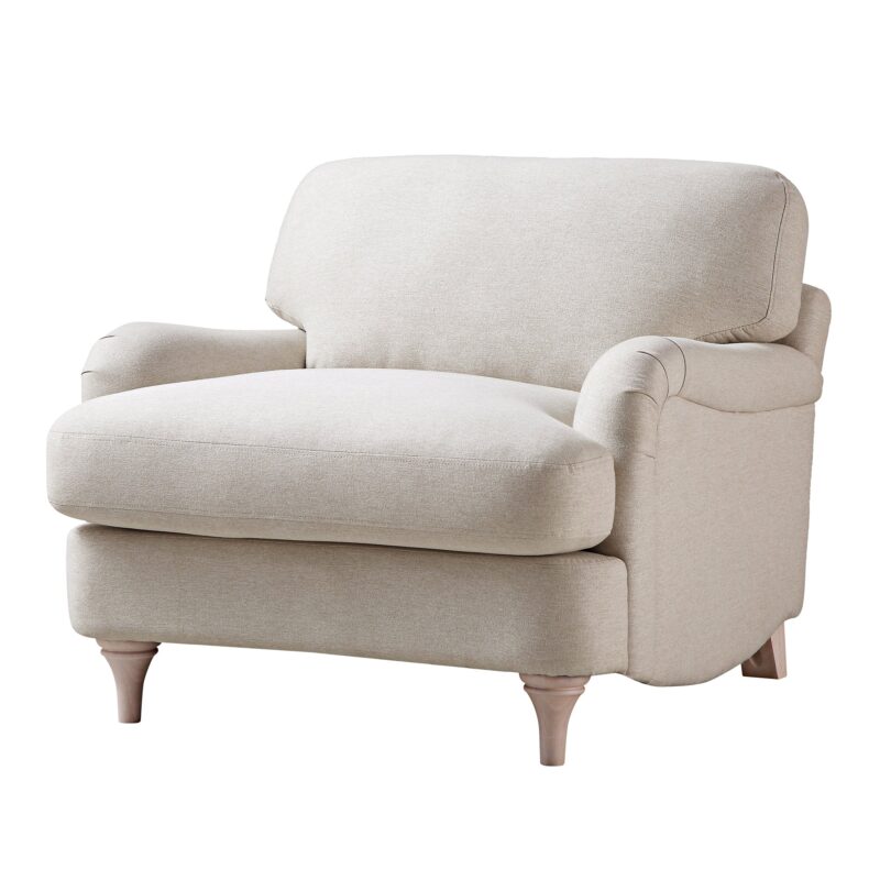 Daphnis Oatmeal Fabric Sofa, 1-Seater - Image 6
