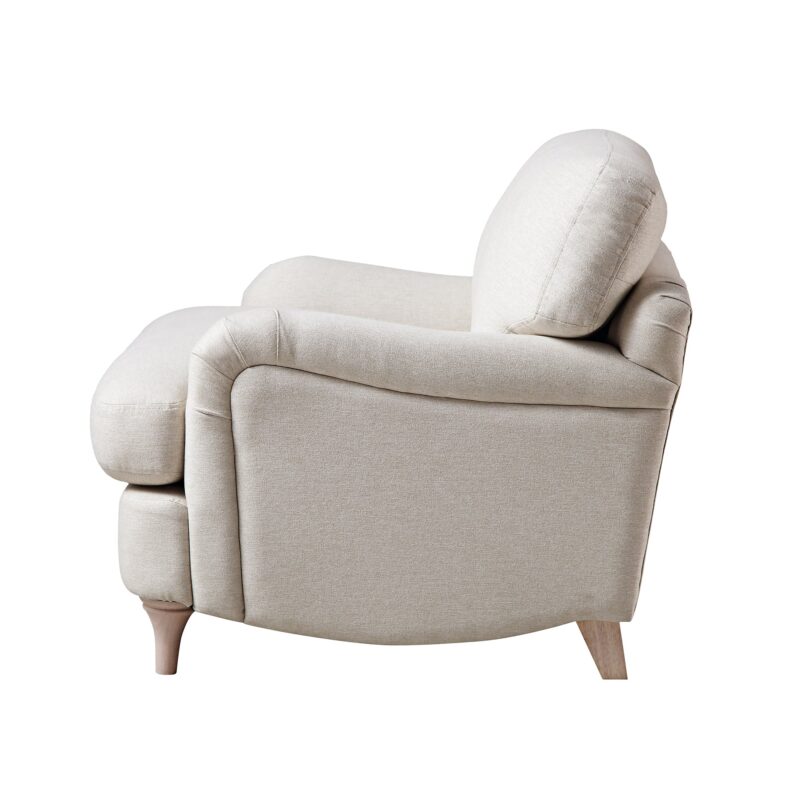 Daphnis Oatmeal Fabric Sofa, 1-Seater - Image 8