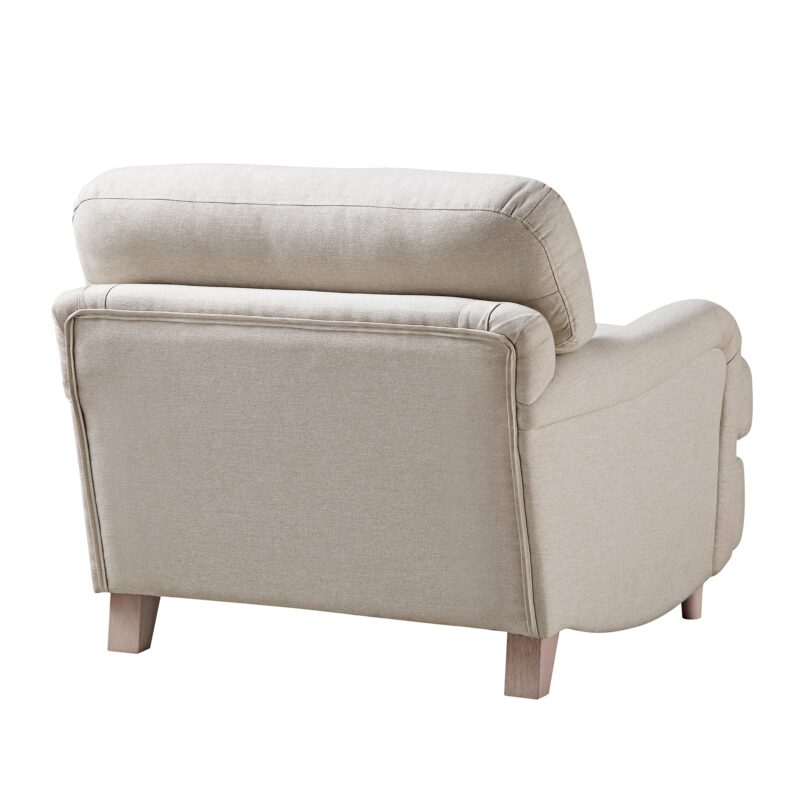 Daphnis Oatmeal Fabric Sofa, 1-Seater - Image 10