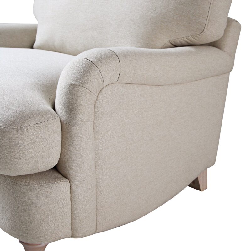 Daphnis Oatmeal Fabric Sofa, 1-Seater - Image 11