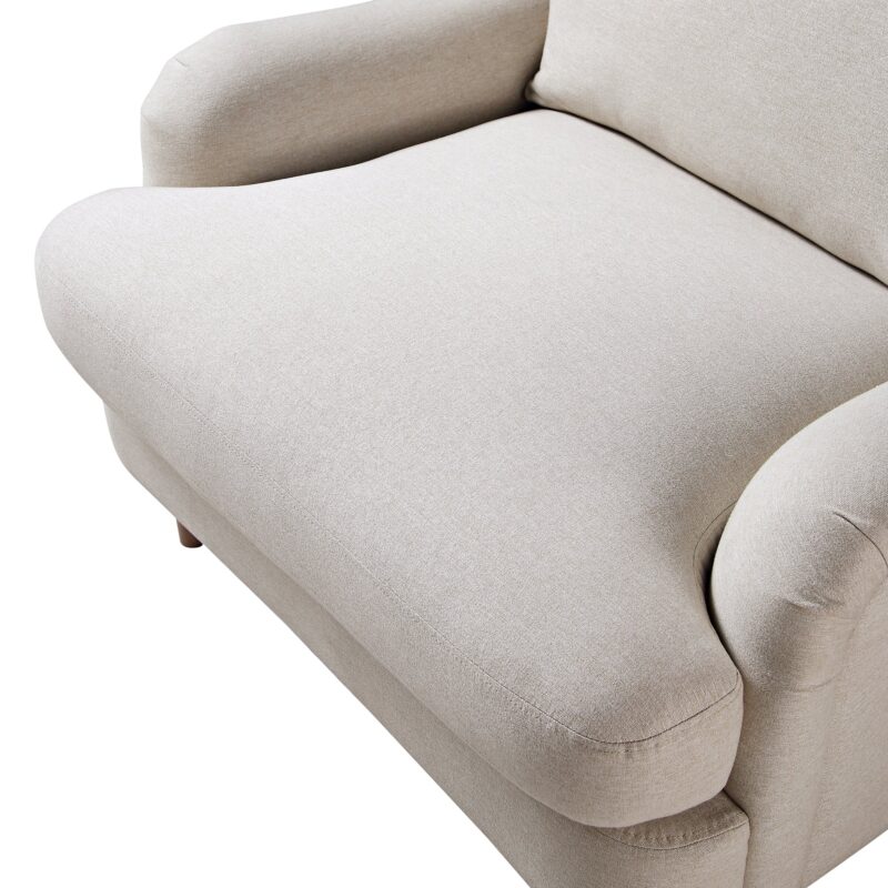 Daphnis Oatmeal Fabric Sofa, 1-Seater - Image 12