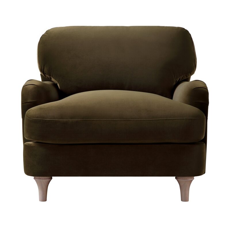 Daphnis Seaweed Velvet Sofa, 1-Seater - Image 4