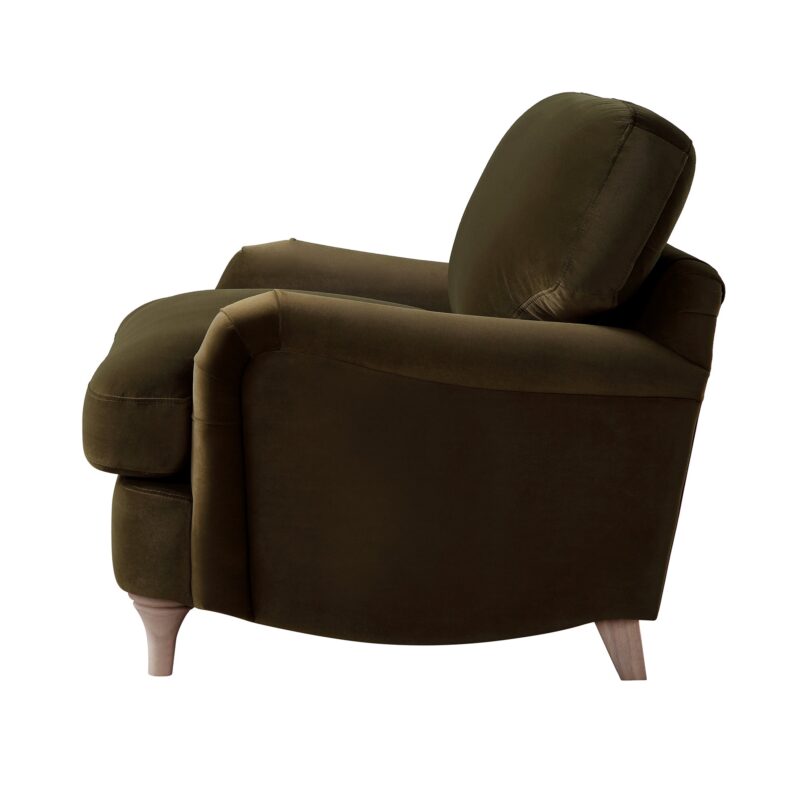 Daphnis Seaweed Velvet Sofa, 1-Seater - Image 7