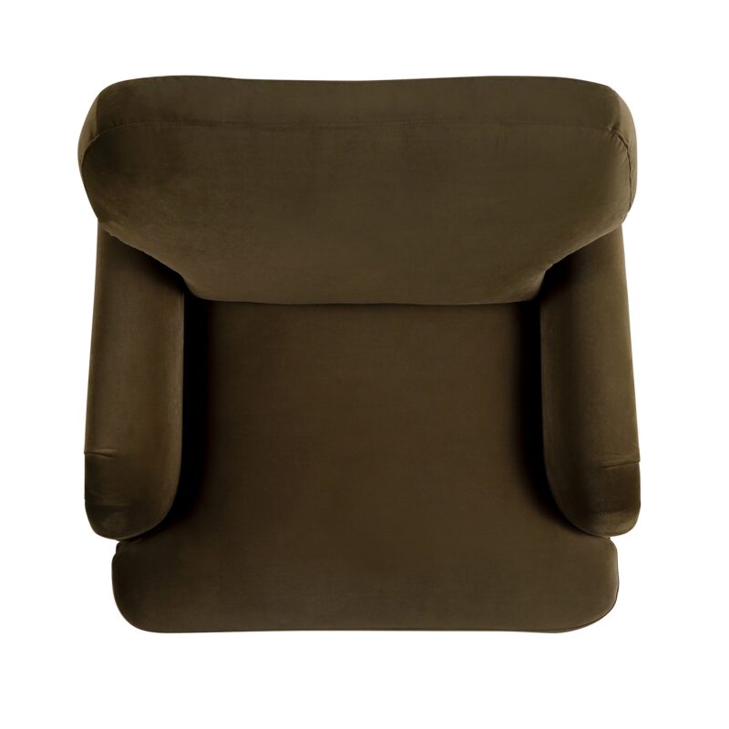 Daphnis Seaweed Velvet Sofa, 1-Seater - Image 8