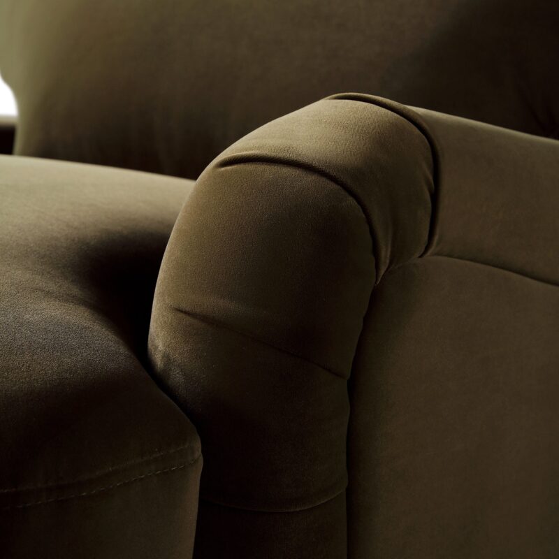 Daphnis Seaweed Velvet Sofa, 1-Seater - Image 12
