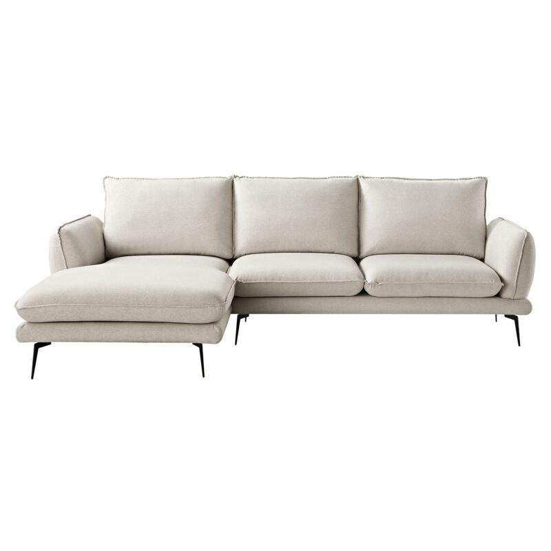 Obriel Oatmeal Fabric Sofa, Grande Chaise Sofa Left Hand Facing - Image 5