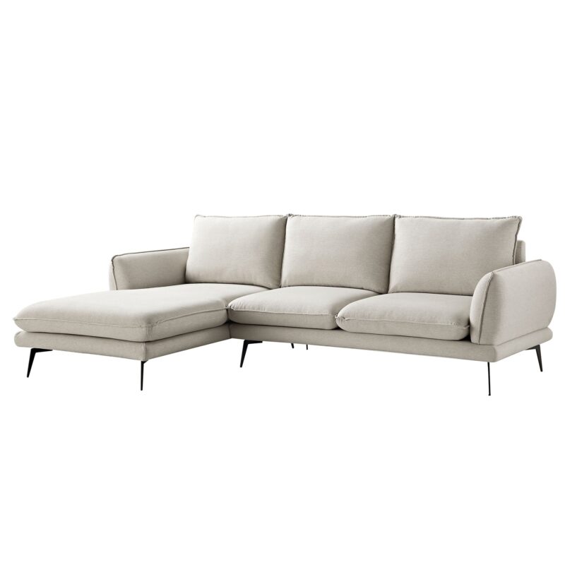 Obriel Oatmeal Fabric Sofa, Grande Chaise Sofa Left Hand Facing - Image 6