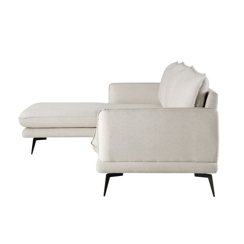 Obriel Oatmeal Fabric Sofa, Grande Chaise Sofa Left Hand Facing - Image 10