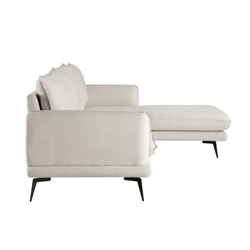 Obriel Oatmeal Fabric Sofa, Grande Chaise Sofa Right Hand Facing - Image 10