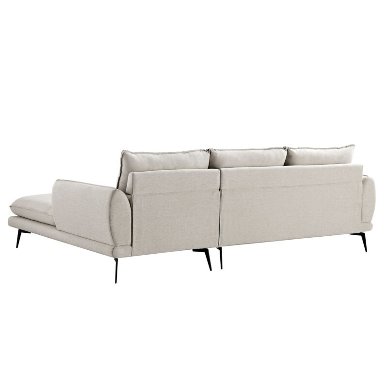 Obriel Oatmeal Fabric Sofa, Grande Chaise Sofa Right Hand Facing - Image 11