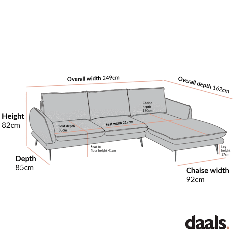 Obriel Forest Green Velvet Sofa, Grande Chaise Sofa Right Hand Facing - Image 6