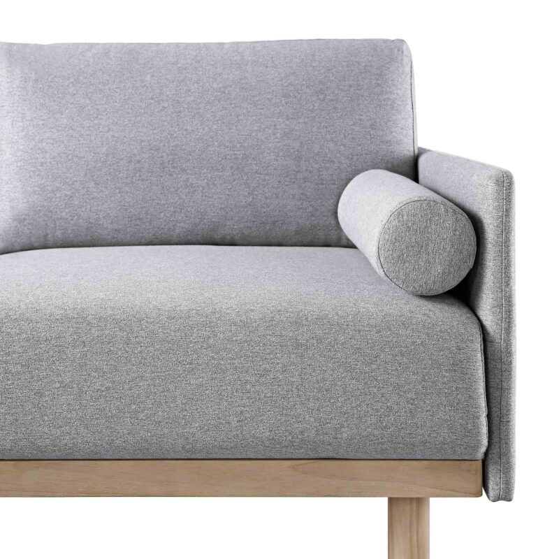 Timber Grey Marl Fabric Sofa, Large 3-Seater Chaise Sofa Left Hand Facing - Image 13