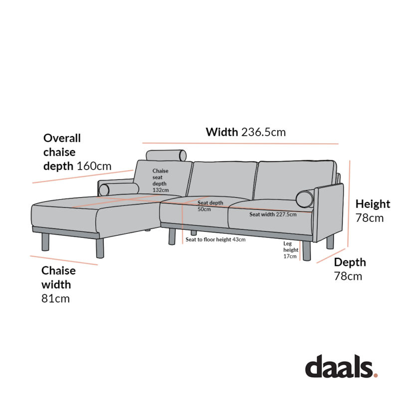 Timber Sage Green Fabric Sofa, Large 3-Seater Chaise Sofa Left Hand Facing - Image 6