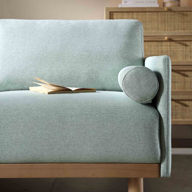 Timber Sage Green Fabric Sofa, Large 3-Seater Chaise Sofa Left Hand Facing - Image 12