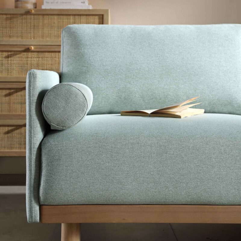 Timber Sage Green Fabric Sofa, Large 3-Seater Chaise Sofa Right Hand Facing - Image 11