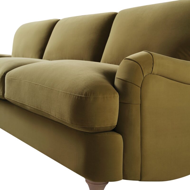Daphnis Fudge Velvet Sofa, Grande Chaise Sofa Left Hand Facing - Image 13