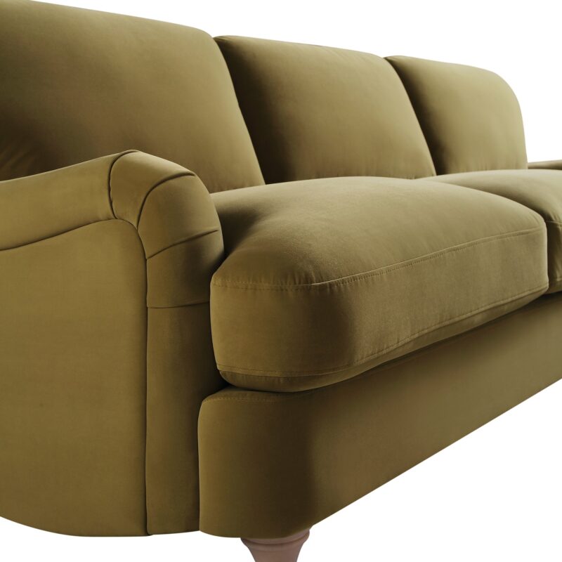 Daphnis Fudge Velvet Sofa, Grande Chaise Sofa Right Hand Facing - Image 13