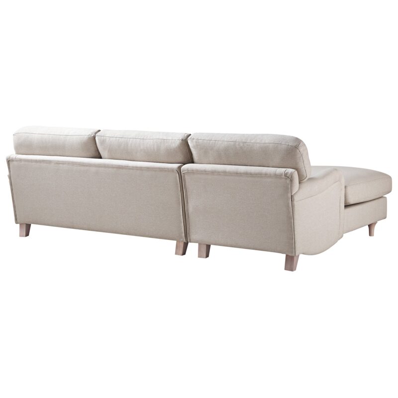 Daphnis Oatmeal Fabric Sofa, Grande Chaise Sofa Left Hand Facing - Image 11