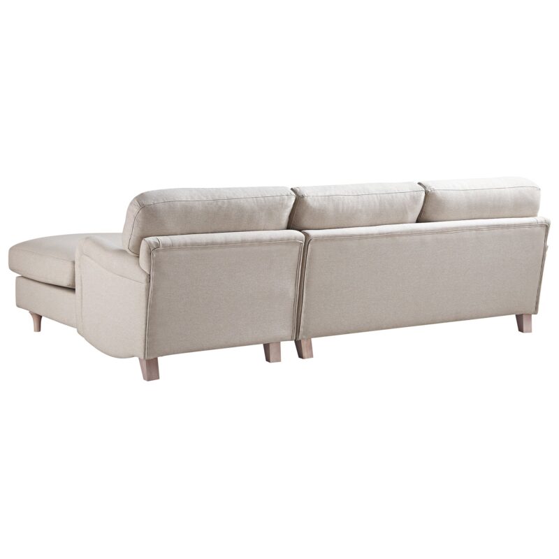 Daphnis Oatmeal Fabric Sofa, Grande Chaise Sofa Right Hand Facing - Image 10