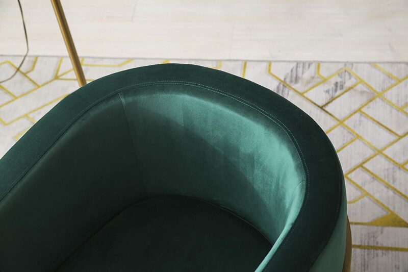 Gracie Accent Chair in Green Velvet - Image 5