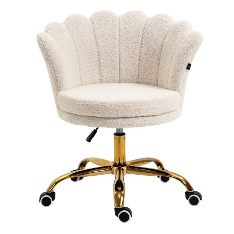 Hepburn Scalloped Swivel Chair (Ecru Boucle) - Image 2