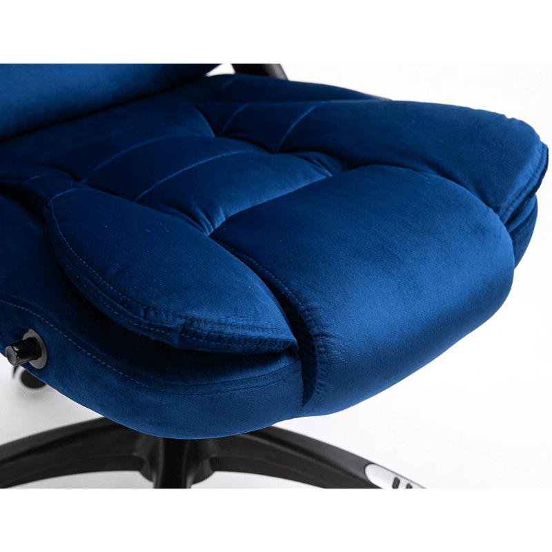 Executive Recline Extra Padded Office Chair Standard, MO17 Blue Velvet - Image 7
