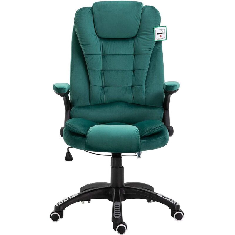 Executive Recline Extra Padded Office Chair Standard, MO17 Green Velvet - Image 2