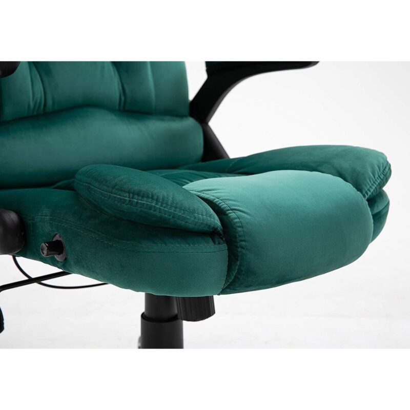 Executive Recline Extra Padded Office Chair Standard, MO17 Green Velvet - Image 10