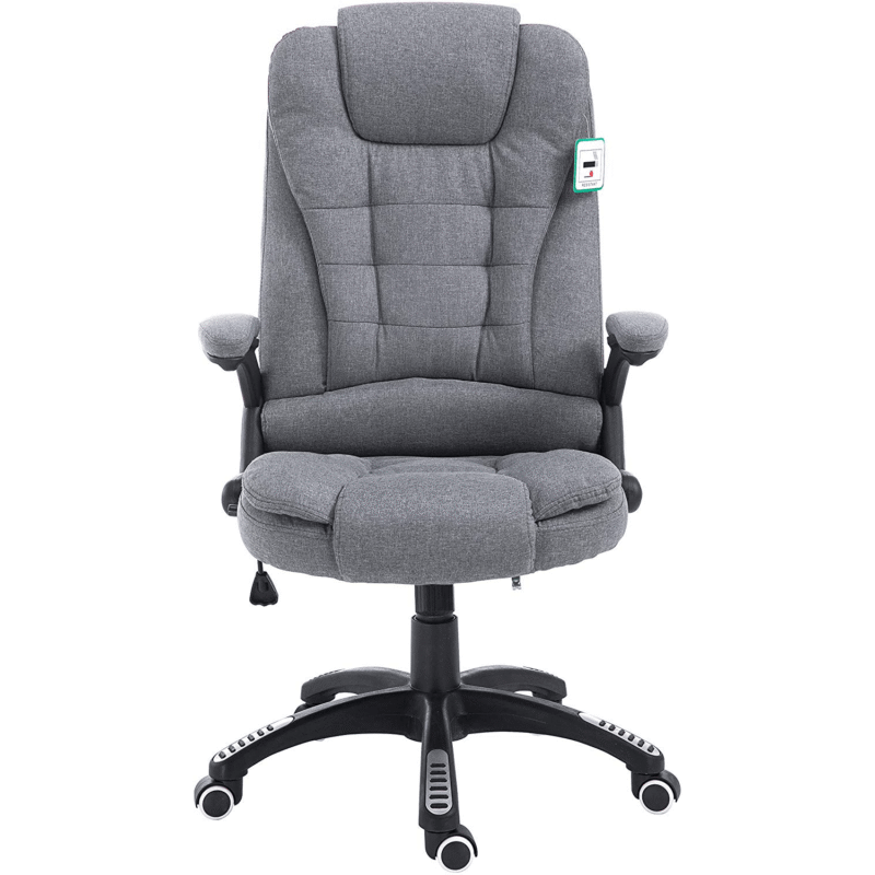 Executive Recline Extra Padded Office Chair Standard, MO17 Grey Fabric - Image 2