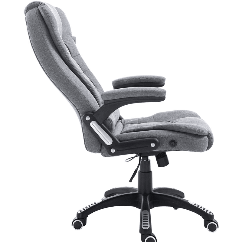 Executive Recline Extra Padded Office Chair Standard, MO17 Grey Fabric - Image 6