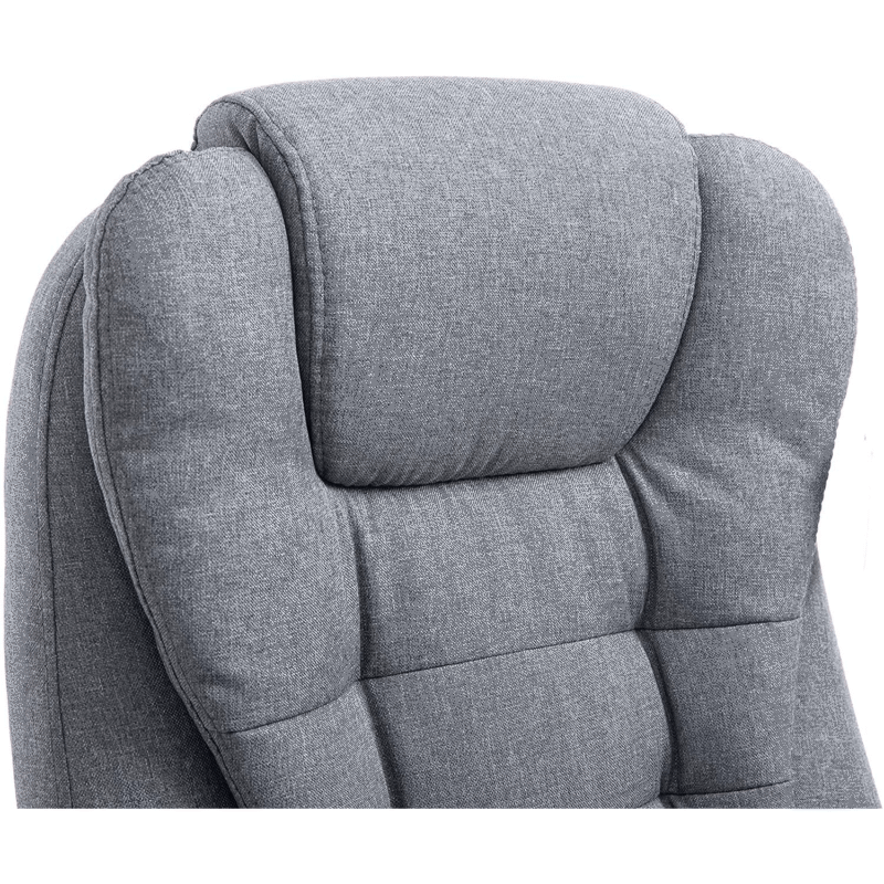 Executive Recline Extra Padded Office Chair Standard, MO17 Grey Fabric - Image 9